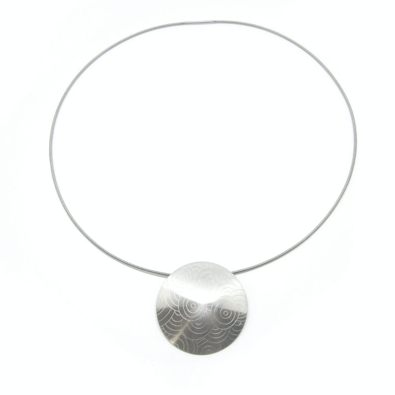 STEELX Laser Swirly Pattern on Domed Disc w/Wire - 8060